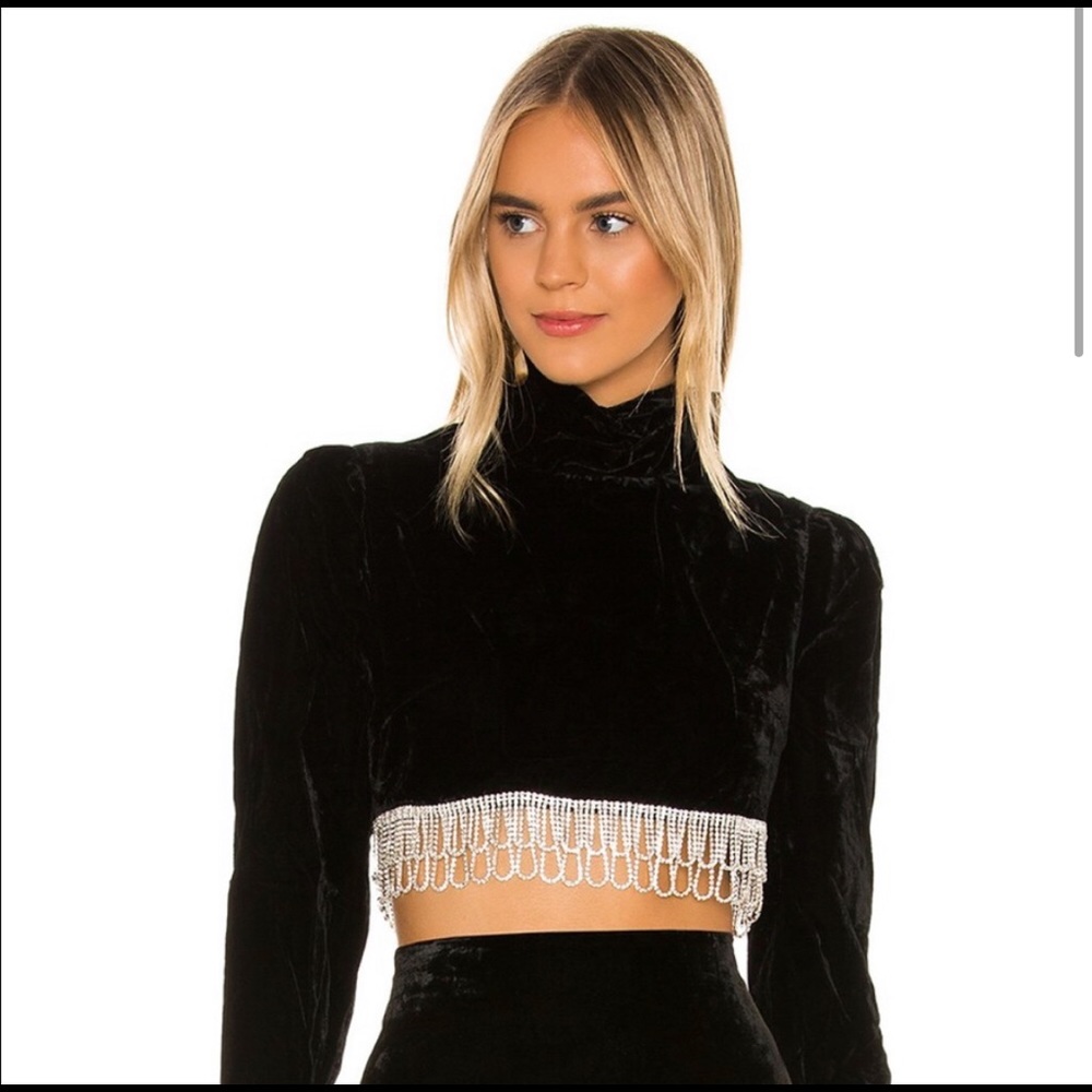 Camila Coelho Velvet Top